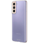 Samsung Clear Cover Fitted Hard Shell Case for Galaxy S21 - Clear-Slim yet durable, this case adds a layer of protection that doesn't thicken the phone's shape. It stays comfortable in your hands and still slides into a pocket.