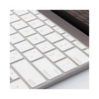 JCPal VerSkin White Keyboard Protector for MacBook 12 / 2016 New MacBook Pro 13” without Touch Bar-Built-in Microban® protection kills 99%+ of microbes and prohibits their proliferation during the product life