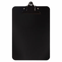 JAM Paper Small Aluminum Memo Clipboard - 6" W x 9" H - Black-Color: Black. Be stylish and organized with colorful clipboards.