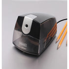 Staples Desk Mate Electric Pencil Sharpener-Built-in safety switch automatically stops motor