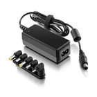 Aluratek Universal 65W AC Laptop Adapter Ultrabooks/Chromebooks with 8 Tips-Safety Certified - UL / cUL / FCC / CE
