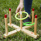 Champion Sports Quality Ring Toss Set, 4 Pack, 4 Pack (CHSQS1)-Includes 5 pegs with score numbers