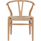 Nicer Furniture Wegner Wishbone Chair - Natural - 2 Pack-Sturdy construction