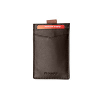 Champs Leather RFID Smart Tap Wallet - Khaki-Genuine Leather