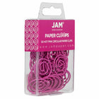 JAM Paper Colored Circular Paper Clips - Hot Pink Fuchsia - 2 Packs of 50-Quantity: 50 per box; 2 Boxes