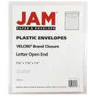 JAM Paper Open-End Plastic Envelopes, Letter, Clear, 12 Pack-Measures 9-3/4 x 11-3/4 for letter size documents
