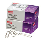 Staples # 1 Size Paper Clips - Smooth - 100 Clips/Pack - 5 Pack-The fastest and easiest way to keep papers together