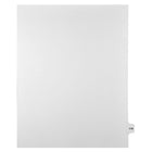 Mark Maker Legal Tabs - Letter Size - White - 1/15th cut - 25 tabs per package - 5 packages Pack - Number 119-White Single Tabs