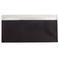 JAM Paper #10 Foil Envelopes with Self Adhesive Closure, 4 1/8 x 9.5, Black, 100 Pack (01327704B)-Black