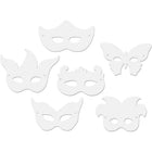 Chenille Craft Die Cut Mardi Gras Masks, 144 Pack (CK-4651)-Material: Paper