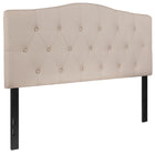 Flash Furniture Cambridge Tufted Upholstered Full Size Headboard - Beige Fabric-Panel Headboard