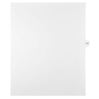 Mark Maker Legal Exhibit Index Tab White Single Tabs, 1/15th Cut, Letter Size, No Holes, Number 112, 25 Pack-White Single Tabs, 1/15th Cut