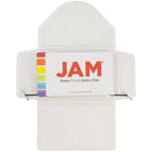 JAM Paper Plastic Business Card Case, Clear Frost, 5 Pack (3637141g)-Portfolio closure: Elastic