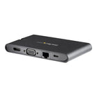 StarTech USB-C Multiport Adapter with HDMI and VGA, 3x USB 3.0, SD, PD 3.0, Wraparound Cable-Expand the connectivity of your MacBook Pro or Windows USB-C laptop, by connecting to a 4K HDMI or VGA