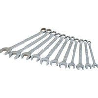 Gray Tools 11 Piece 6 Point Metric, Mirror Chrome, Combination Wrench Set, 8mm-18mm-Contains Sizes: 8, 9 , 10, 11, 12, 13, 14, 15, 16, 17, 18mm.