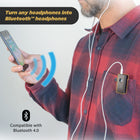 Scosche Wireless Audio Receiver-Wireless Audio Streaming: Stream Music To Non-Bluetooth Devices Such As Earbuds Headphones Car Or Home Stereo