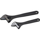 Gray Tools 2 Piece Adjustable Wrench Set, 8" & 12", Black Oxide Finish-Contains: 8" & 12" Adjustable Wrenches.
