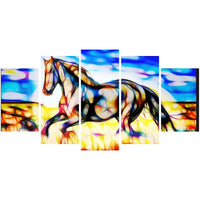 Designart Black Beauty Stallion Horse Art, Multiple Sizes, (PT2436-373)-Print