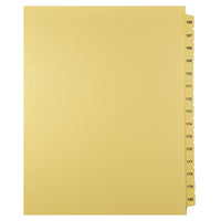 Mark Maker Legal Tabs - Letter Size - Buff - 1/15th cut - 1 Set per package - Numbers 166 - 180-Legal