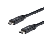 StarTech USB-C to USB-C Cable w/ 5A PD, M/M, 1 m (3 ft.), USB 2.0, USB-IF Certified-Power USB Type-C devices - Provides up to 5 amps of power output for fast charging mobile devices or powering a USB-C laptop - Power your USBC laptop from a USB Type-C wall charger / car charger / power bank - Charge a USB Type-C laptop from a docking station - USB-IF Certified - Thunderbolt 3 port compatible - USB Type C Cable / USB C Charging Cable / USB C Fast Charge Cable / USB C PD Cable - 1m