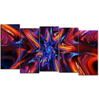Designart Starry Trance 5-Panel Modern Canvas Art Print, (PT3033-1084)-Print