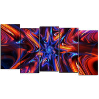 Designart Starry Trance 5-Panel Modern Canvas Art Print, (PT3033-1084)-Print