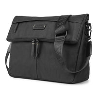 Bugatti Reborn Collection Convertible Crossbody/Waist Bag - Black (CBY2234BU-BLACK)-Black recycled water-repellent polyester