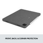 Logitech Combo Touch Backlit Keyboard Case for Apple 12.9" iPad Pro (5th Gen) - Oxford Grey-Detachable keyboard and adjustable kickstand: Remove the keyboard when you're done typing for more flexibility and enjoy 50 degrees of adjustable viewing angles
