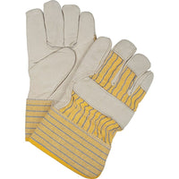 Zenith Safety Fitters Gloves, Large, Grain Cowhide Palm, Thinsulate Inner Lining - 6 Pack-Cuff Material: Rubberized
