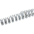 Dynamic Tools 3/8" Drive 10 Piece Metric, Flare Nut Socket Set, 10mm -19mm-Contains: 10, 11, 12, 13, 14, 15, 16, 17, 18, 19 mm
