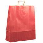 Jam Paper Gift Bags with English Handle - XXXL - 17" x 20" x 5 1/2" - Red Kraft Pinstripe - 100 Pack-Quantity: 100 per pack