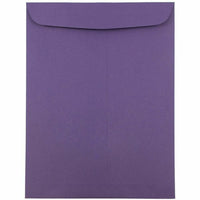 JAM Paper Open End Catalog Envelopes - 9" x 12" - Dark Purple - 50 Pack -Colour: Dark Purple