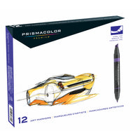Prismacolor Premier Double Ended Markers - Assorted - 12 Pack (3620HT)-Dual tipped premium art markers, great for illustrations and other artwork