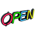 Royal Sovereign Multicolor LED Open sign - English -Selectable colour options per individual letter (green, blue, yellow, purple, aqua, white, red)
