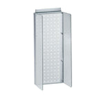 Azar Displays 8"W x 20.63"H Pegboard Powerwing in Translucent Clear (700359-CLR)-Includes Acrylic Sign Holder strip and two 4-1/2" W clear plastic side wings