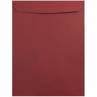 JAM Paper Open End Catalog Envelopes - 9" x 12" - Dark Red - 50 Pack -Colour: Dark Red