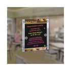 Azar Displays 17" x 11" Acrylic Sign Holder with Suction Cups, Clear, 2 Pack (106608)-For best results, apply to a clean, non-porous surface