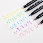 Tombow Fudenosuke Pastel Brush Pens - 6 Pack-When using on dark paper, ink initially appears transparent and color intensifies as it dries. For optimal opacity on dark paper, apply 2-3 layers to intensify saturation.