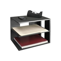 Victor Wood Corner Shelf Desk Organizer, Midnight Black (1120-5)-Attractive and sturdy Corner Shelf converts unused desktop corners into useful space