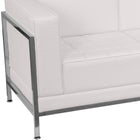 Flash Furniture HERCULES Imagination Series Melrose LeatherSoft Sofa, Chair & Ottoman Set - White-Add on pieces as your business grows