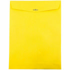 JAM Paper 10" x 13" Open End Catalog Coloured Envelopes with Clasp Closure - Yellow Recycled - 50 Pack -Size: 10 x 13 inches