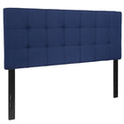 Flash Furniture Bedford Tufted Upholstered Full Size Headboard - Navy Fabric-56.75"W x 2.5"D x 41.75" - 54.25"H