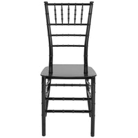 Flash Furniture HERCULES Series Black Resin Stacking Chiavari Chair-Set of 2 Chiavari Chairs