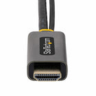 StarTech Active 4K HDMI 2.0 to DisplayPort 1.2 Adapter Cable - 1ft - Black/Grey-2 Channel audio supported