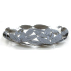 Elegance Stainless Steel Oval Leaves Platter-An excellent piece to use when displaying gravy or syrup