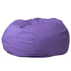 Flash Furniture Oversized Solid Purple Bean Bag Chair-Oversized Bean Bag