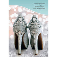 Millbrook Studios 5-3/8" x 7-3/4" Never Let Anyone Greeting Cards and Envelopes, 18 Pack (06329)-Printed on uncoated card stock