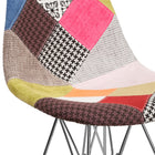 Flash Furniture Fabric Chair with Chrome Base, Milan, 2 Pack-Adjustable Floor Glides