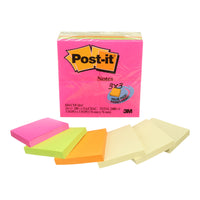 Post-it Notes Value Pack - Canary Yellow & Cape Town Collection - 3" x 3" - 24 Pack-Post-it Notes are recyclable