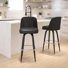 Flash Furniture Metal Barstools with Bucket Seat - 2 Pack-CA117 Fire Retardant Foam